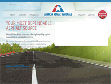 Tablet Screenshot of americanasphaltmaterials.com